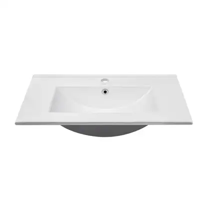 Комплект Qtap Scorpio 710х825х460 Graphite тумба напольная + раковина врезная QT1471TNВ7023070CG