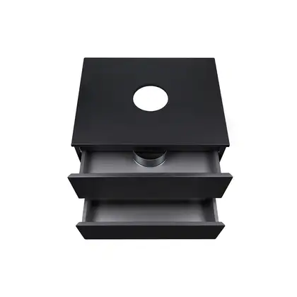 Тумба подвесная Qtap Tern 600х476х469 Matt black со столешницей и полотенцедержателем QT1774TPЛ602G (QT1779TPL602MB) Тумба подвесная Qtap Tern 600х476х469 Matt black со столешницей и полотенцедержателем QT1774TPЛ602G (QT1779TPL602MB)