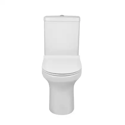 Унитаз-компакт Qtap Aquarius безободковый с сиденьем Soft-close QT2122C665PW Унитаз-компакт Qtap Aquarius безободковый с сиденьем Soft-close QT2122C665PW
