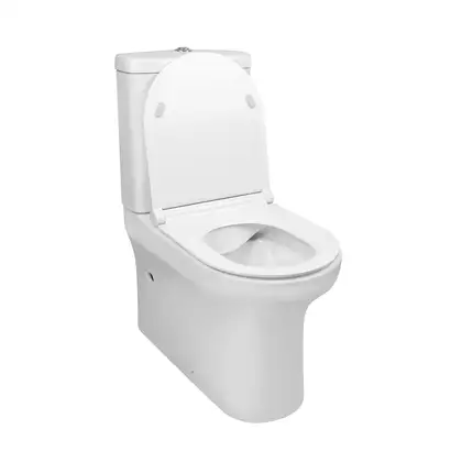 Унитаз-компакт Qtap Aquarius безободковый с сиденьем Soft-close QT2122C665PW Унитаз-компакт Qtap Aquarius безободковый с сиденьем Soft-close QT2122C665PW