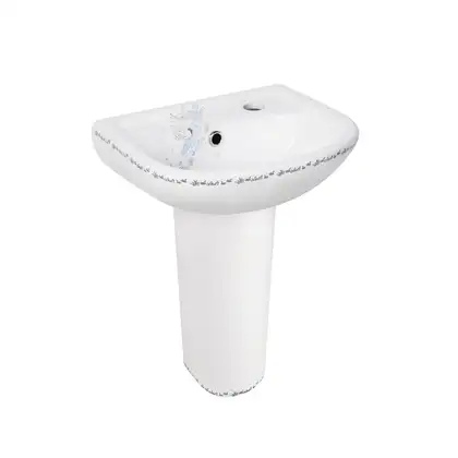 Раковина напольная с пьедесталом Qtap Baby 375x305x520 White с рисунком, с донным клапаном QT2311LP304BW (QT2311LP304BEWD) Раковина напольная с пьедесталом Qtap Baby 375x305x520 White с рисунком, с донным клапаном QT2311LP304BW (QT2311LP304BEWD)