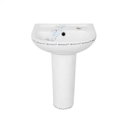 Раковина напольная с пьедесталом Qtap Baby 375x305x520 White с рисунком, с донным клапаном QT2311LP304BW (QT2311LP304BEWD) Раковина напольная с пьедесталом Qtap Baby 375x305x520 White с рисунком, с донным клапаном QT2311LP304BW (QT2311LP304BEWD)