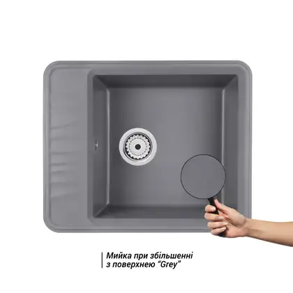 Кухонная мойка Qtap CS 6250 Grey (QT6250GRE471) Кухонная мойка Qtap CS 6250 Grey (QT6250GRE471)