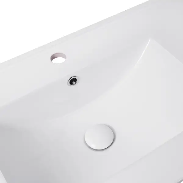 Раковина Qtap Albatross E 900х460х180 White с донным клапаном QT01119090EW