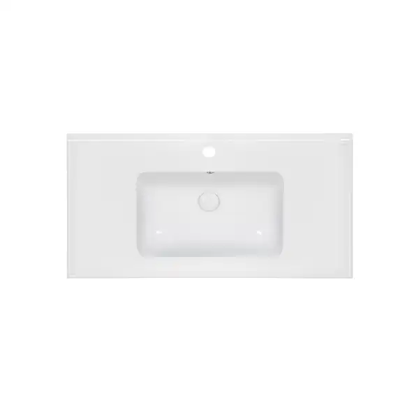 Раковина Qtap Albatross E49 1000х490х200 White с донным клапаном QT01119100E49W
