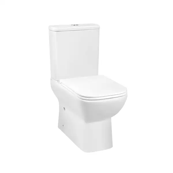 Унітаз-компакт Qtap Aries безобідковий з сідінням Soft-close QT03222171ARW