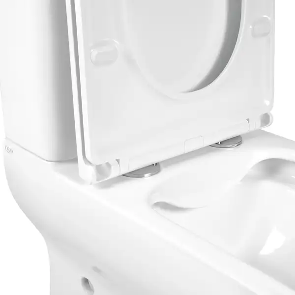 Унітаз-компакт Qtap Aries безобідковий з сідінням Soft-close QT03222171ARW