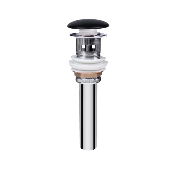 Раковина подвесная моноблок Qtap Crow 600х430х385 Matt black с донным клапаном QT0511G835MB