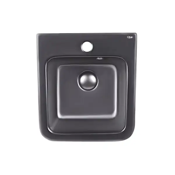 Раковина подвесная моноблок Qtap Tern 370х410х400 Matt black с донным клапаном QT1711G808MB Раковина подвесная моноблок Qtap Tern 370х410х400 Matt black с донным клапаном QT1711G808MB