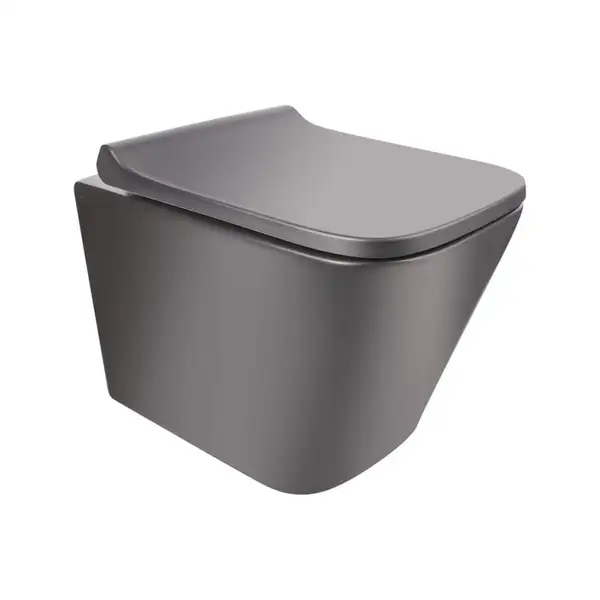 Унитаз подвесной Qtap Tern безободковый с сиденьем Soft-close QT1733052ERMB Унитаз подвесной Qtap Tern безободковый с сиденьем Soft-close QT1733052ERMB