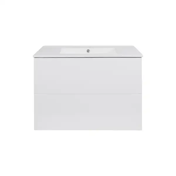 Комплект Qtap Tern 800х580х437 White тумба напольная + раковина врезная, с полотенцедержателем QT1772TPЛ8013080CW (QT1772TPL8013080CW)
