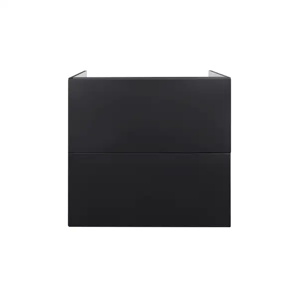 Тумба подвесная Qtap Tern 600х580х437 Matt black с полотенцедержателем QT1774TPL602MB Тумба подвесная Qtap Tern 600х580х437 Matt black с полотенцедержателем QT1774TPL602MB