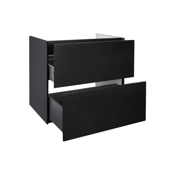 Тумба подвесная Qtap Tern 600х580х437 Matt black с полотенцедержателем QT1774TPL602MB Тумба подвесная Qtap Tern 600х580х437 Matt black с полотенцедержателем QT1774TPL602MB