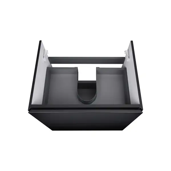 Тумба подвесная Qtap Tern 600х580х437 Matt black с полотенцедержателем QT1774TPL602MB Тумба подвесная Qtap Tern 600х580х437 Matt black с полотенцедержателем QT1774TPL602MB