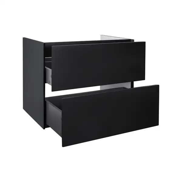 Тумба подвесная Qtap Tern 700х580х437 Matt black с полотенцедержателем QT1774TPL702MB Тумба подвесная Qtap Tern 700х580х437 Matt black с полотенцедержателем QT1774TPL702MB