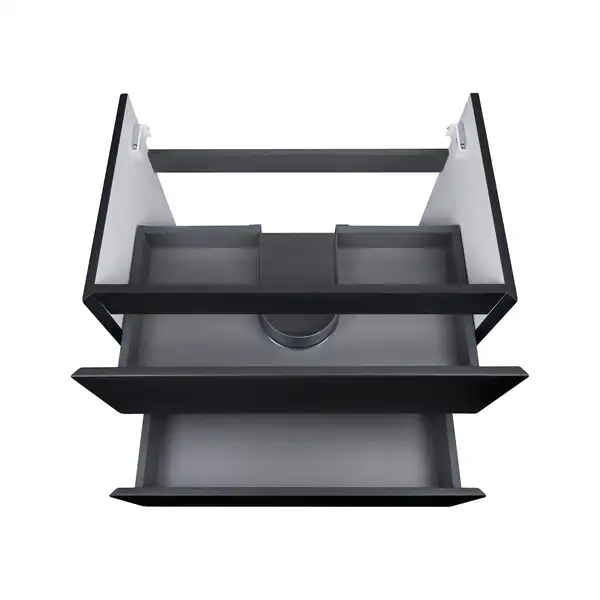 Тумба подвесная Qtap Tern 700х580х437 Matt black с полотенцедержателем QT1774TPL702MB Тумба подвесная Qtap Tern 700х580х437 Matt black с полотенцедержателем QT1774TPL702MB