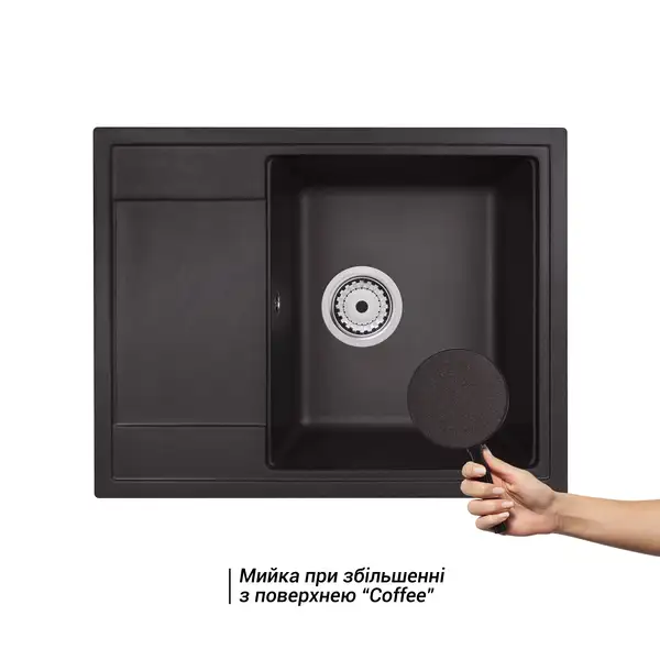 Кухонная мойка Qtap CS 6450 Coffee (QT6450COF551) Кухонная мойка Qtap CS 6450 Coffee (QT6450COF551)