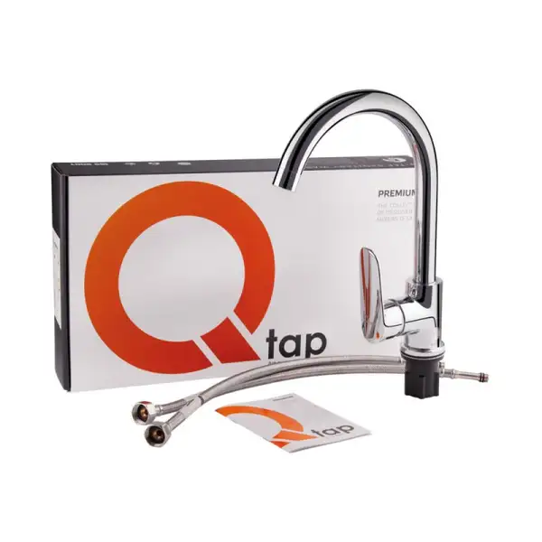 Смеситель для кухни Qtap Linea CRM 007F (QTLINCRM007F) Смеситель для кухни Qtap Linea CRM 007F (QTLINCRM007F)