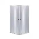 Набор Lidz душевая кабина Latwa SC80x80.SAT.LOW.GR, стекло тонированное 4 мм + поддон Kupala (LLSC8080SATLOWGR2SET)