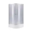 Набор Lidz душевая кабина Latwa SC80x80.SAT.MID.GR, стекло тонированное 4 мм + поддон с панелью Kupala (LLSC8080SATMIDGR2SET)
