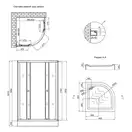 Набор Lidz душевая кабина Latwa SC90x90.SAT.LOW.FR, стекло Frost 4 мм + поддон Kupala (LLSC9090SATLOWFR2SET)