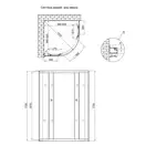 Душевая кабина Lidz Latwa SC90x90.SAT.MID.FR, стекло Frost 4 мм без поддона (LLSC9090SATMIDFR2)