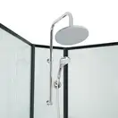 Душевой бокс Lidz Majatek SB100x100.BLA.LOW.TR, стекло прозрачное 5 мм без поддона (LMSB100100BLALOWTR2)