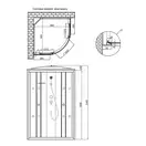 Душевой бокс Lidz Tani SB80x80.SAT.LOW.FR, стекло Frost 4 мм без поддона (LTSB8080SATLOWFR2)