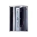 Душевой бокс Lidz Tani SB90x90.SAT.LOW.GR, стекло тонированное 4 мм без поддона (LTSB9090SATLOWGR2)