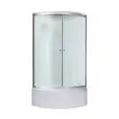 Набор Lidz гидромассажный бокс Tani SBM90x90.SAT.HIGH.FR, стекло Frost 4 мм + поддон с панелью Kupala (LTSBM9090SATHIGHFR2SET)