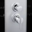 Гидромассажный бокс Lidz Tani SBM90x90.SAT.HIGH.GR, стекло тонированное 4 мм без поддона (LTSBM9090SATHIGHGR2)