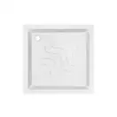 Набор Lidz душевая кабина Wawel SC80x80.SAT.LOW.FR, стекло Frost 4 мм + поддон Mazur (LWASC8080SATLOWFR2SET)