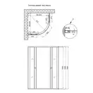 Душевая кабина Lidz Wieza SC80x80.SAT.HIGH.L, стекло Linie 4 мм без поддона (LWISC8080SATHIGHL2)