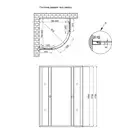 Душевая кабина Lidz Wieza SC80x80.SAT.MID.L, стекло Linie 4 мм без поддона (LWISC8080SATMIDL2)
