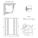 Набор Lidz душевая кабина Wieza SC90x90.SAT.LOW.L, стекло Linie 4 мм + поддон Kupala (LWISC9090SATLOWL2SET)