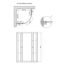 Душевая кабина Lidz Wieza SC90x90.SAT.LOW.L, стекло Linie 4 мм без поддона (LWISC9090SATLOWL2)