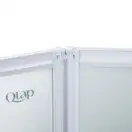 Штора на ванну Qtap Gemini WHI401114RP4 стекло Pear 4 мм, 110x140 см (GEMWHI401114RP4)