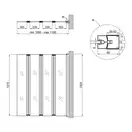 Штора на ванну Qtap Gemini WHI401114RP6 стекло Pear 6 мм, 110x140 см (GEMWHI401114RP6)