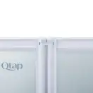 Штора на ванну Qtap Gemini WHI40114RP4 стекло Pear 4 мм, 100x140 см (GEMWHI40114RP4)