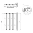 Штора на ванну Qtap Gemini WHI40114RP6 стекло Pear 6 мм, 100x140 см (GEMWHI40114RP6)