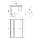 Душевая кабина Qtap Pisces BLA109-11SC5 90-105x90-105 см, стекло Clear 5 мм без поддона (PISBLA10911SC5)