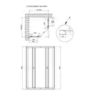 Душевая кабина Qtap Pisces CRM107-9SP5 75-90x75-90 см, стекло Pear 5 мм без поддона (PISCRM1079SC5)