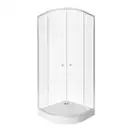 Набор Qtap душевая кабина Presto New CRM1099AC5 Clear 2020х900х900 мм + поддон Robin 309912C 90x90x12 см с сифоном (PRENEWCRM1099AC5SET)