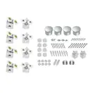 Набор Qtap душевая кабина Presto New CRM1088SC5 Clear 2020х800х800 мм + поддон Tern 308812C 80x80x12 см с сифоном (PRENEWCRM1099SC5SET)