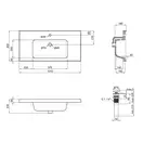Раковина Qtap Albatross A 1000х500х230 White с донным клапаном QT01115100AW