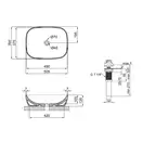 Раковина-чаша Qtap Cardinal 500х380х140 White с донным клапаном QT04117050TW