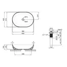 Раковина-чаша Qtap Cardinal 600х400х145 White с донным клапаном QT04117060IW