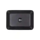 Раковина-чаша Qtap Virgo 490х350х110 Matt black с донным клапаном QT18112261MBMB