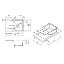 Кухонная мойка Qtap MS 7849 Graphite (QTMS7849GRF)