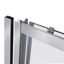 Душевая дверь в нишу Qtap Taurus CRM2014-15.C6 140-150x185 см, стекло Clear 6 мм, покрытие CalcLess (TAUCRM201415C6)